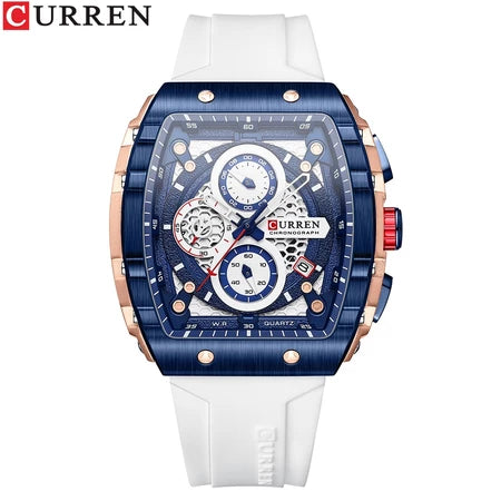 Relógio Masculino Curren Premium Cronógrafo, 30M à Prova d’Água