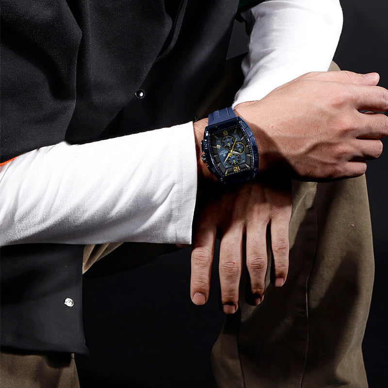 Relógio Masculino OBSIDIAN Luxo Cronógrafo – 30M à Prova d’Água
