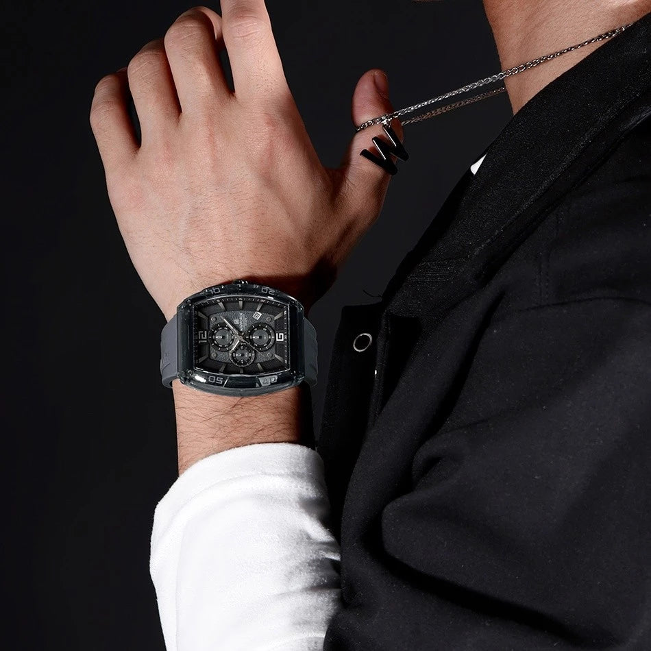 Relógio Masculino OBSIDIAN Luxo Cronógrafo – 30M à Prova d’Água