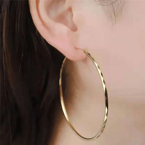 Argolas Vivence em Prata com Banho em Ouro