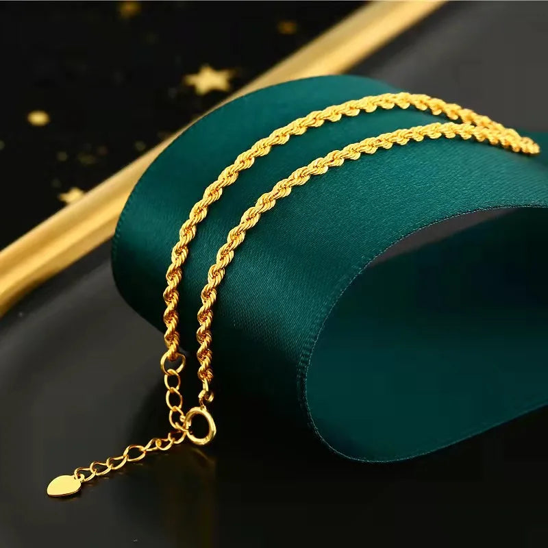 Pulseira Vivence Torcida em Ouro 18k