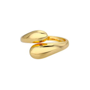 Anel d'Amore Regulável Banhando a Ouro