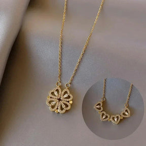 COMPRE 1 LEVE 2 - Colar Trevo de Corações com Zircônias