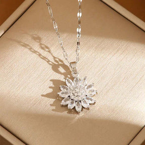 Colar Girassol Banhado a Ouro 18k com Zircônias - [ Compre 1 Leve 2 ]
